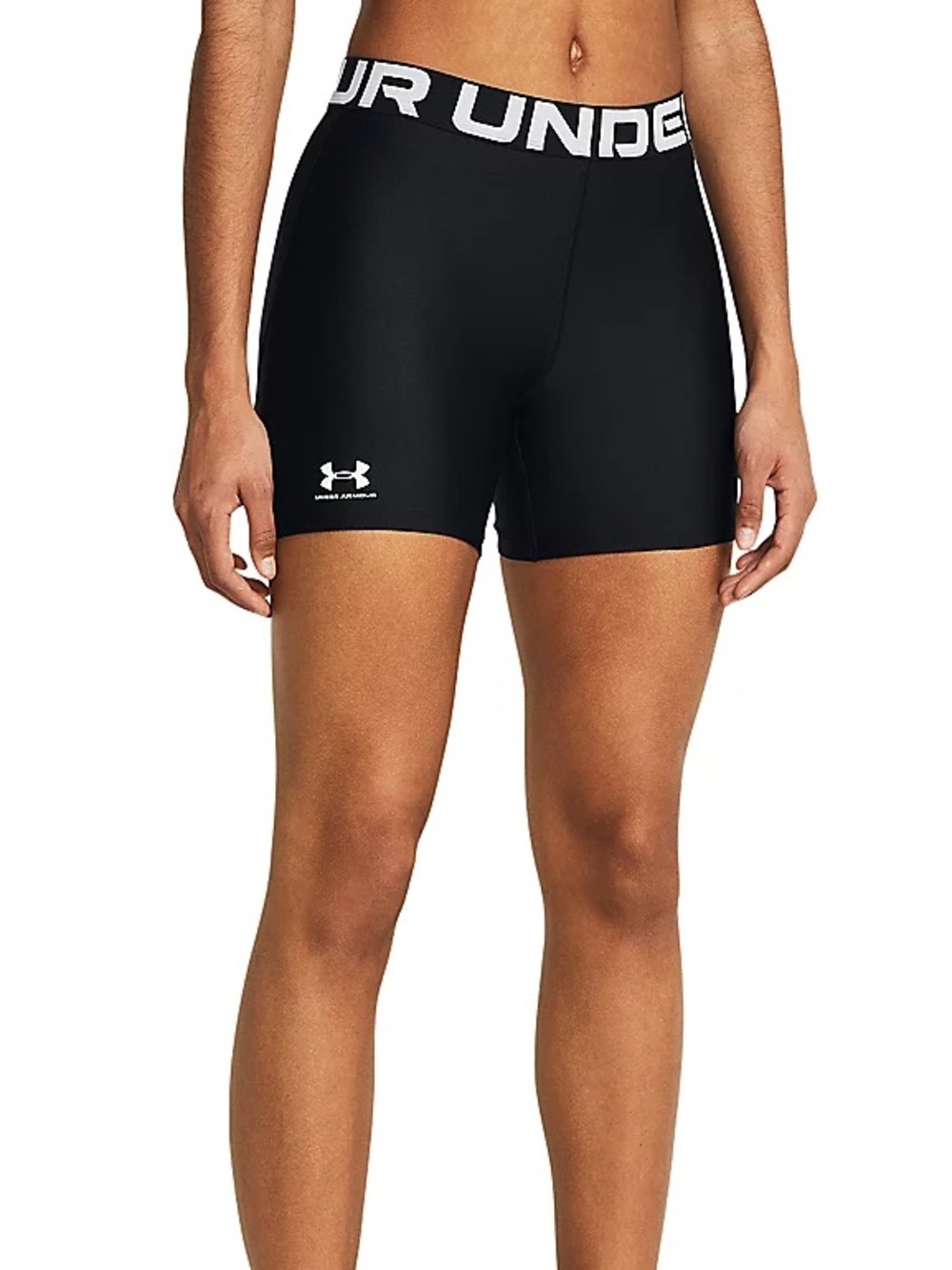WORN ONCE Under Armour Women's HeatGear Authentics Middy Shorts Size XS